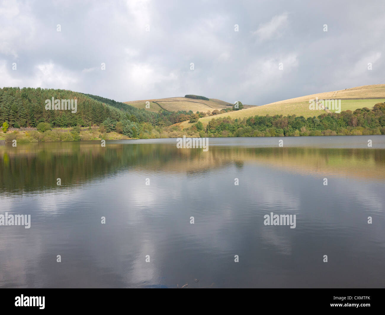 Ogden Reservoir Piethorne Tal, Milnrow, Rochdale, größere Manchester, UK. Stockfoto