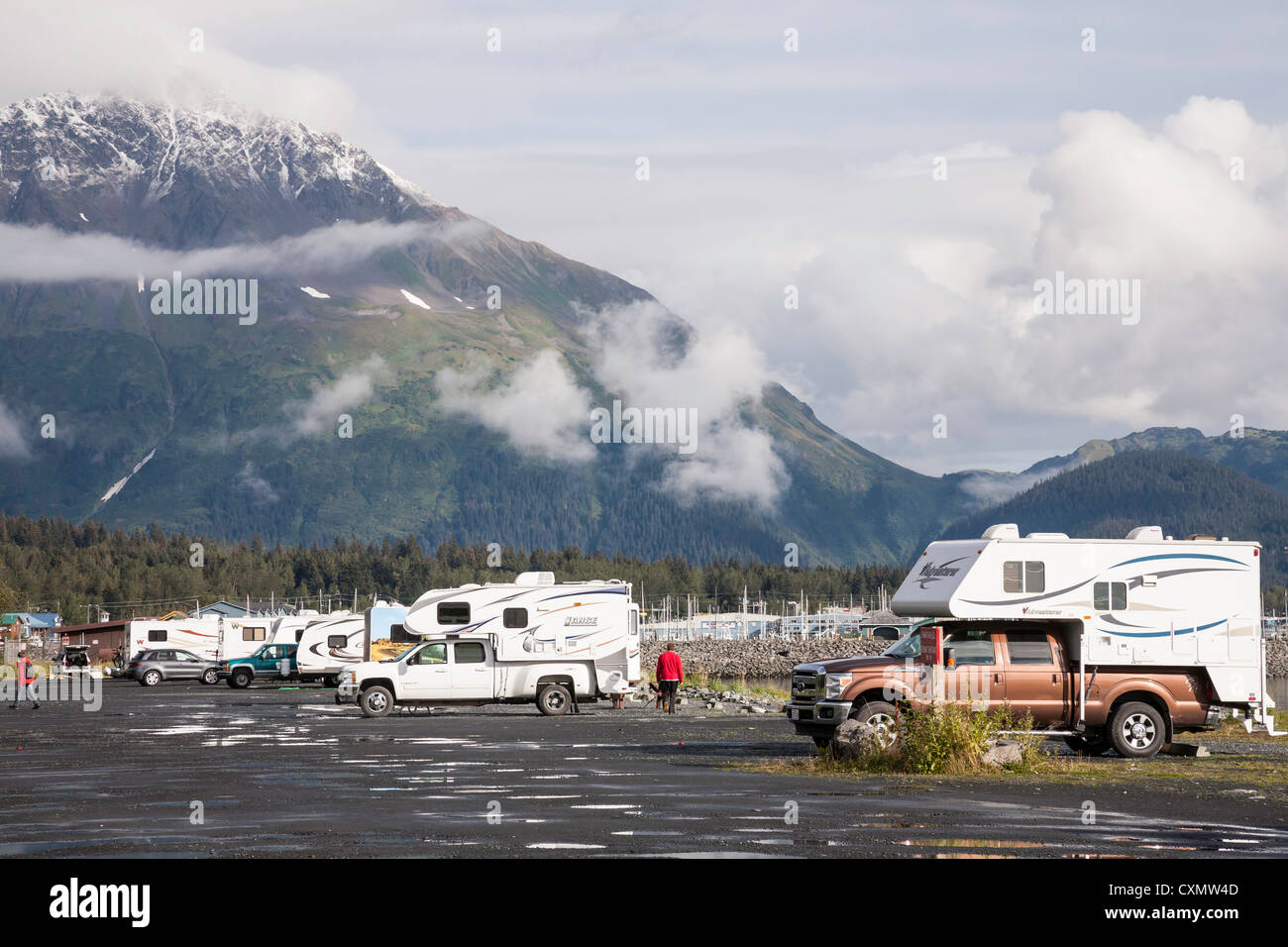 Fahrzeug-Freizeitpark, Seward, Alaska Stockfoto