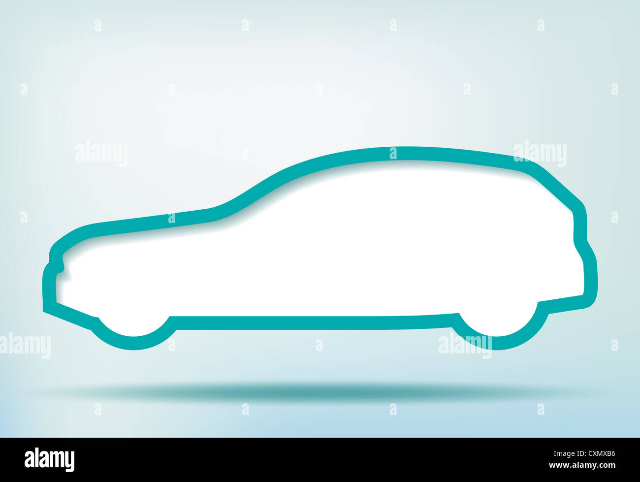 Auto Bild mit Textfreiraum Stockfoto