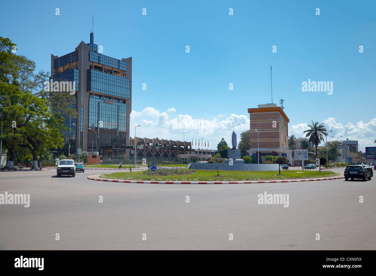 Rond Point De La Poste, Brazzaville, Republik Kongo, Afrika Stockfoto
