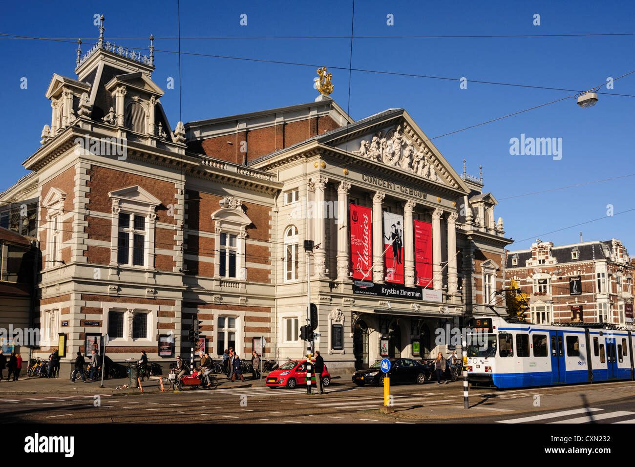 Das Concertgebouw, renommiertesten niederländischen Konzerthalle, Amsterdam, Niederlande Stockfoto