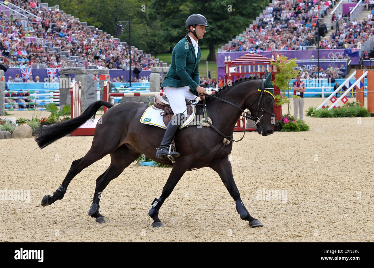 Ruy Fonseca (BRA) Reiten Tom Bombadill Too. Stockfoto