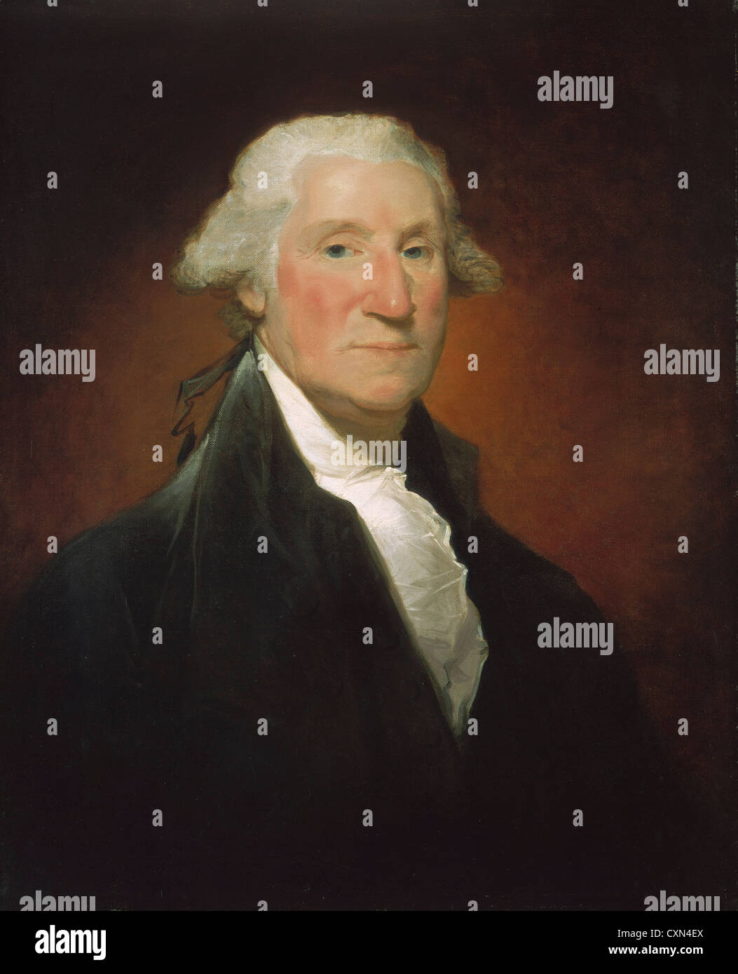 Gilbert Stuart, George Washington (Vaughan Porträt), amerikanisch, 1755-1828, 1795, Öl auf Leinwand Stockfoto