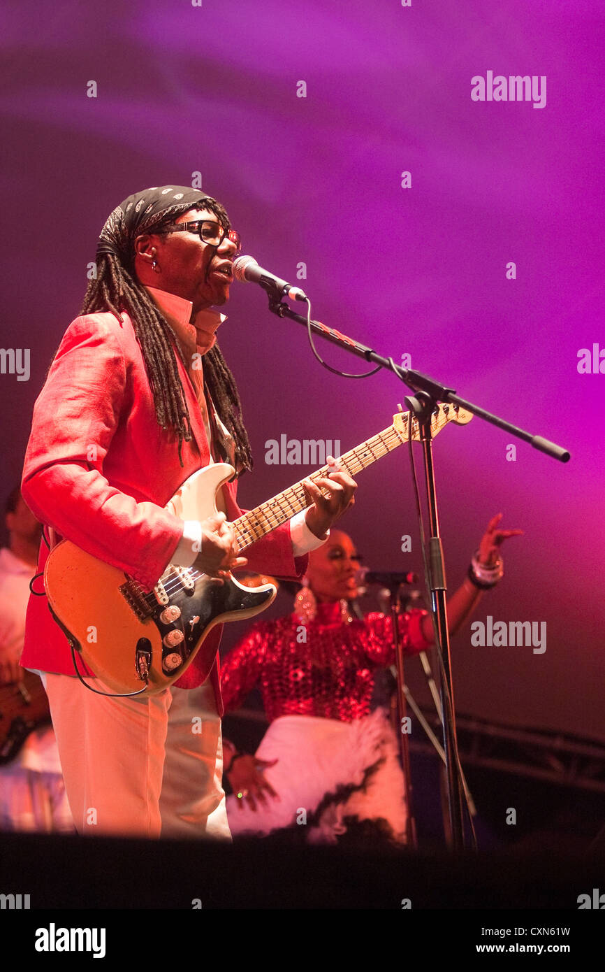 Chic ist Nile Rodgers Womadelaide Festival 2012 Stockfoto