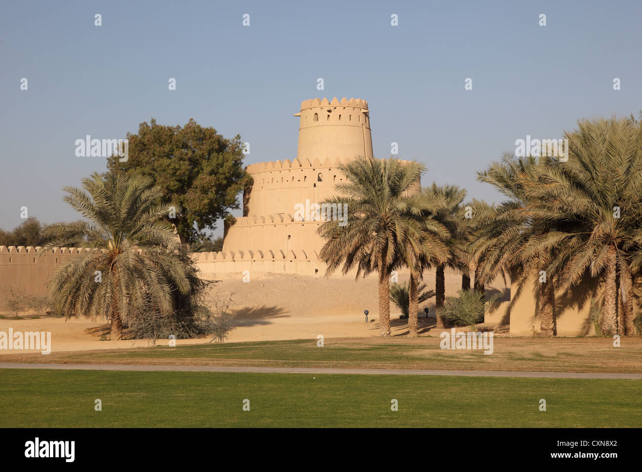 Al Jahili Fort in Al Ain, Emirat Abu Dhabi Stockfoto