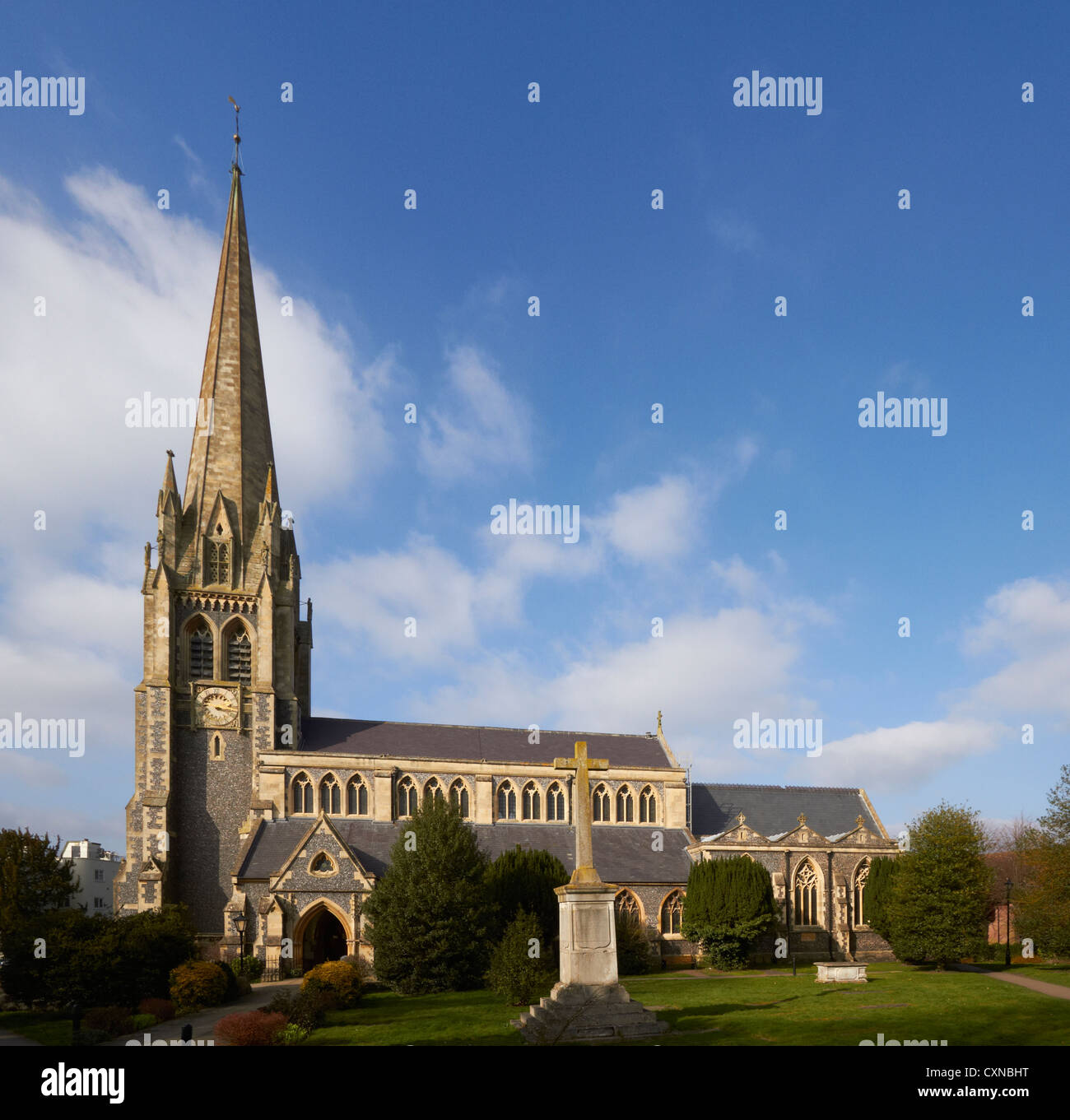 Eine Kirche in Dorking, Surrey. St.-Martins Kirche Stockfoto