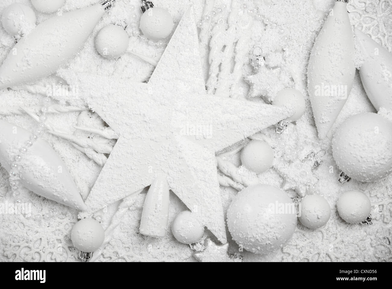 Nahaufnahme der Weihnachtsdekoration Stockfoto