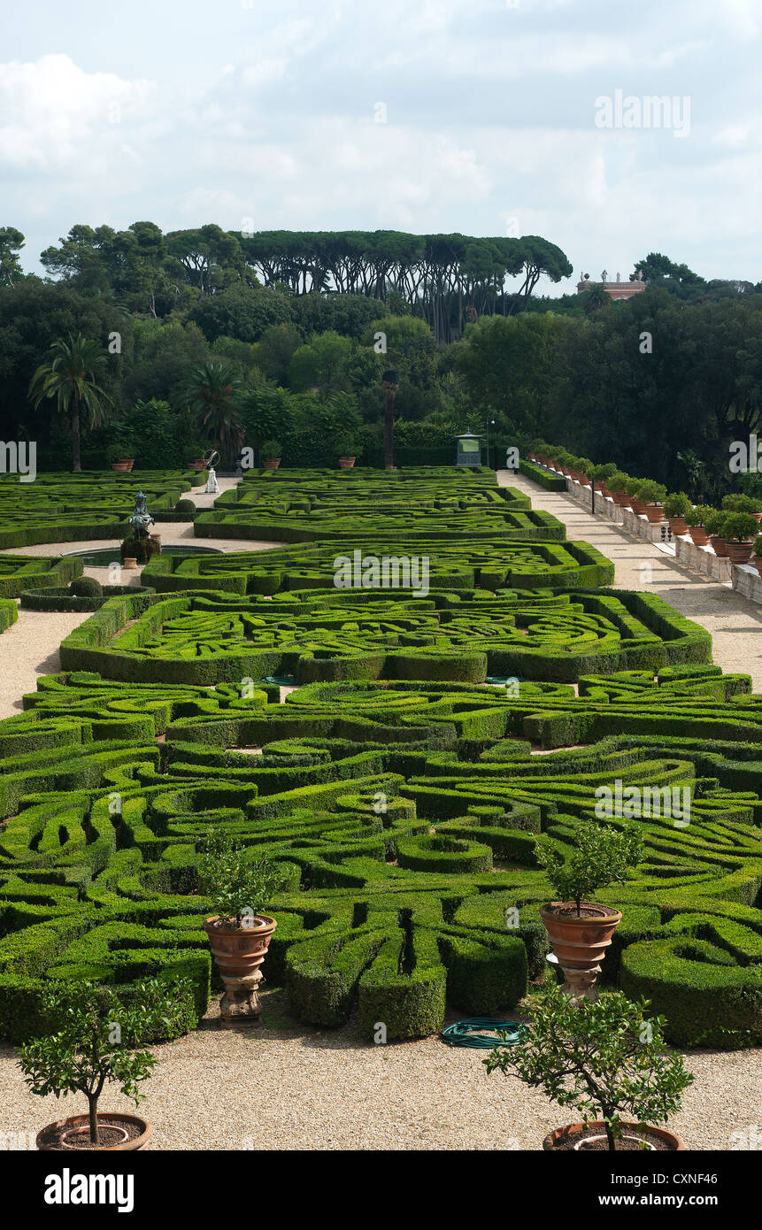 Villa Doria Pamphili, Casino del Bel Respiro. Der Garten. Rom, Lazio, Europa Stockfoto