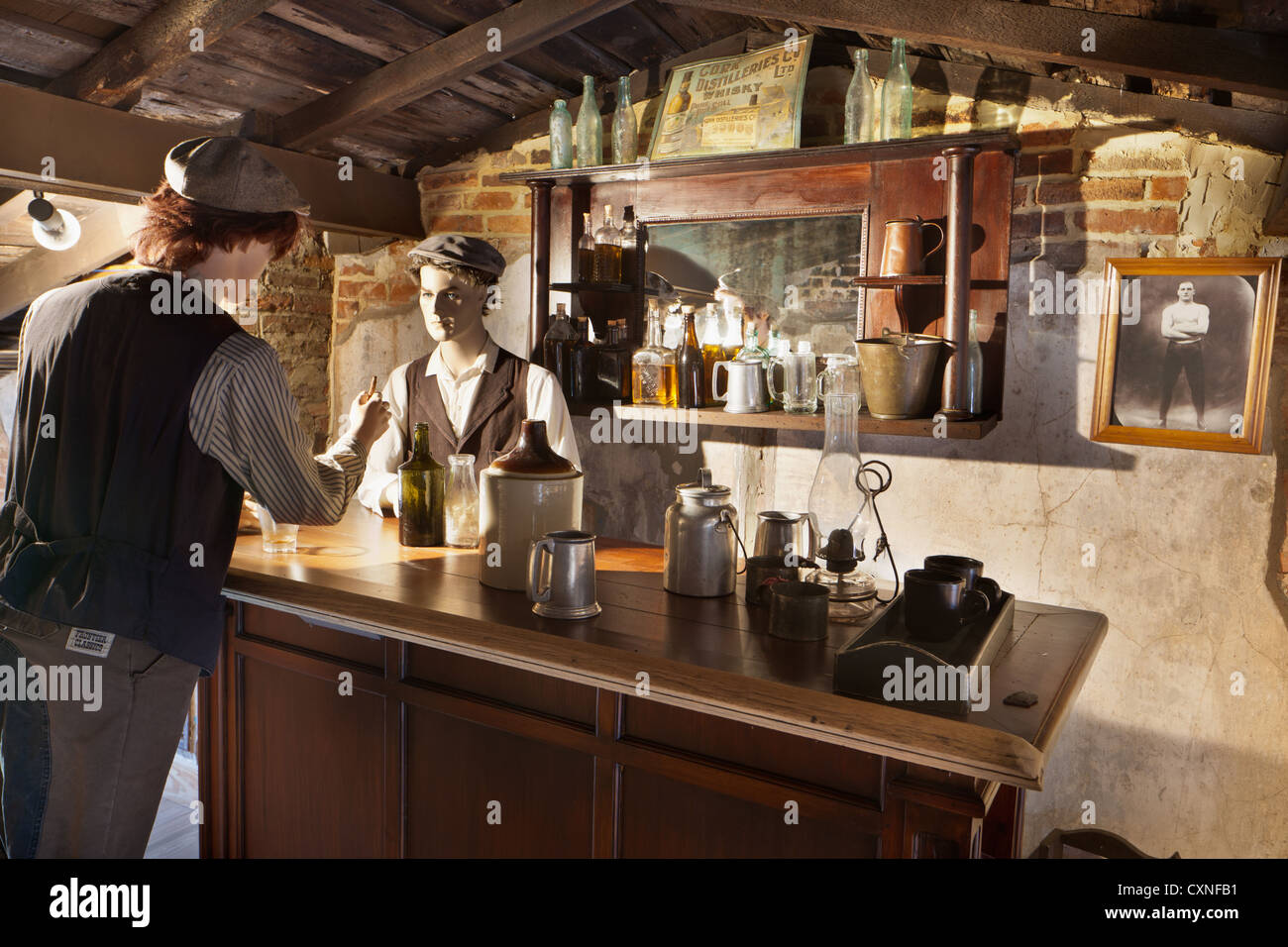 Das irische Arbeiter Eisenbahnmuseum, ein Schrein in Baltimore, Maryland Stockfoto