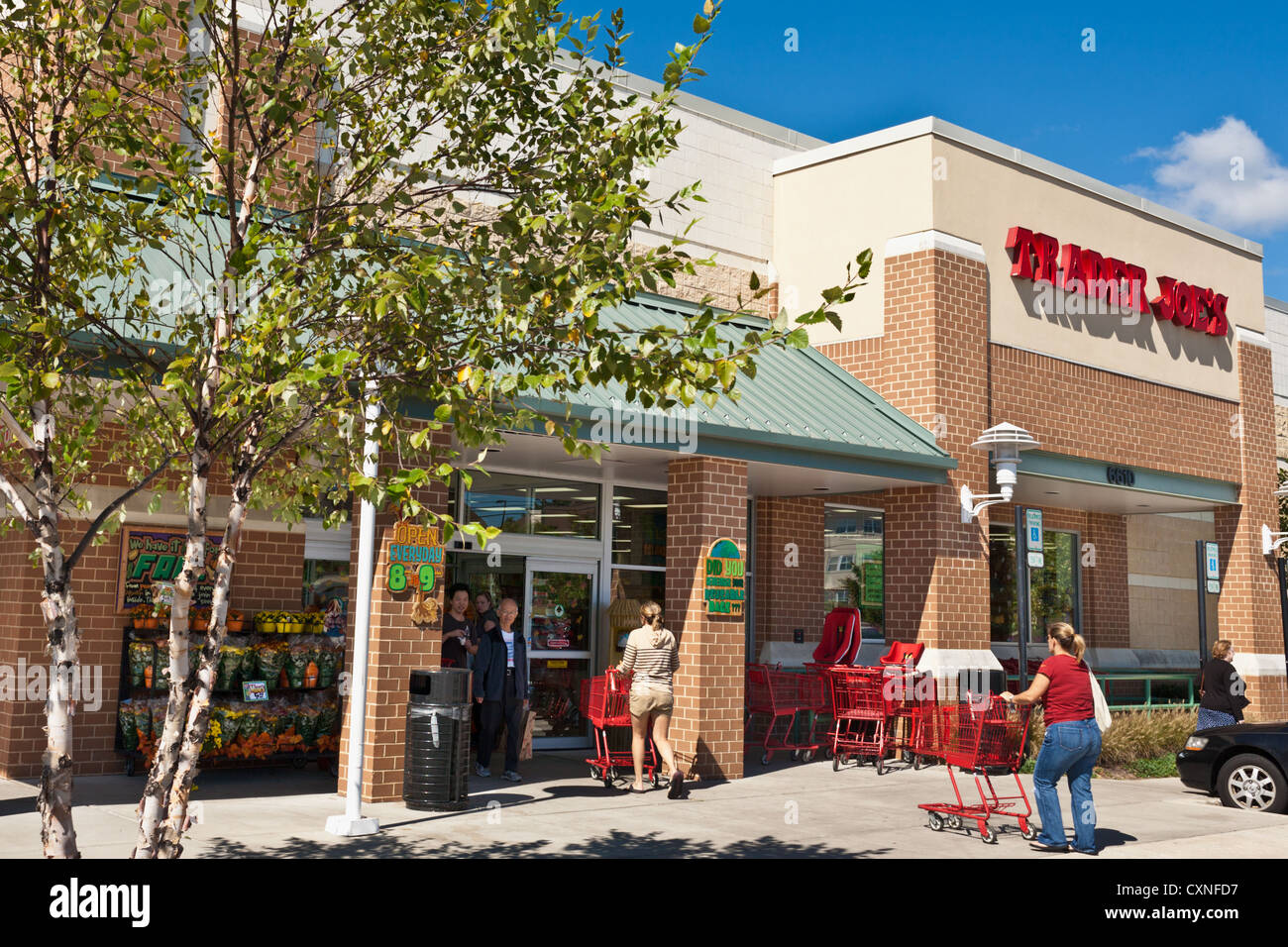 Ein Trader Joes in Howard County, Maryland Stockfoto