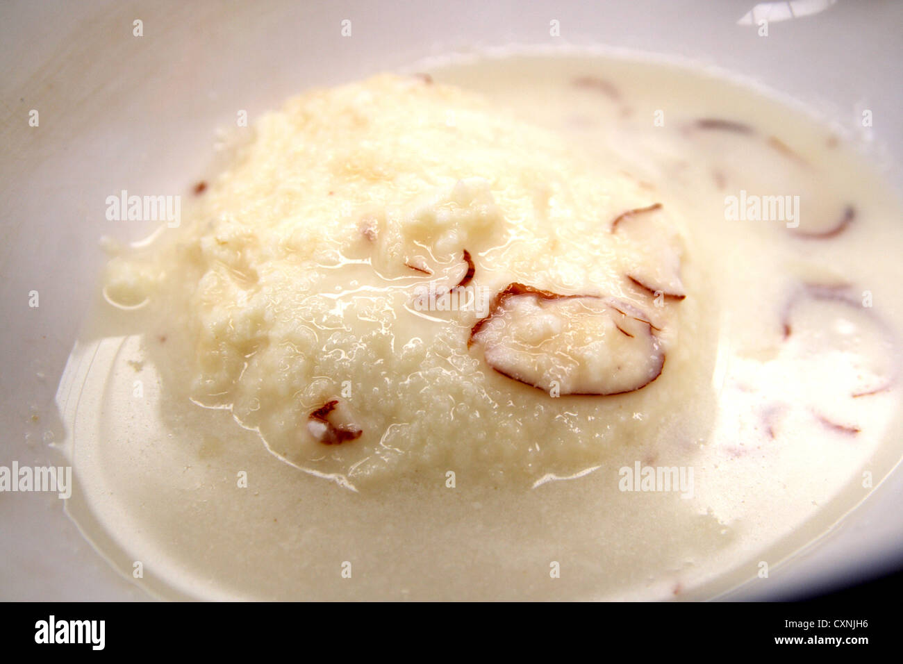 Indisches Dessert, Ras Malai Stockfoto