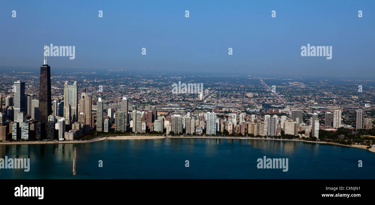 Luftbild Hafen Chicago, Illinois Stockfoto