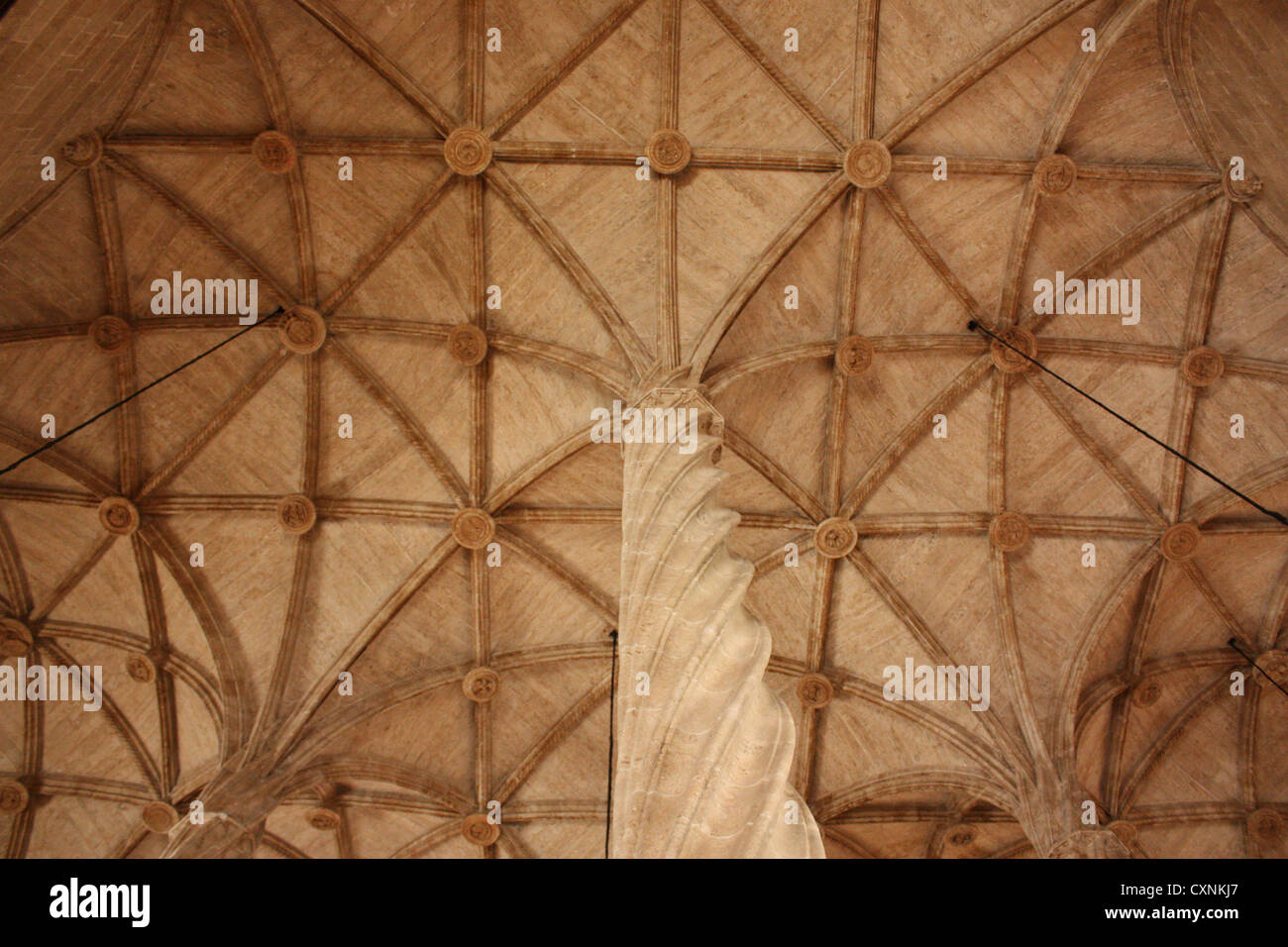 Die Decke des La Lonja in Valencia, Spanien Stockfoto