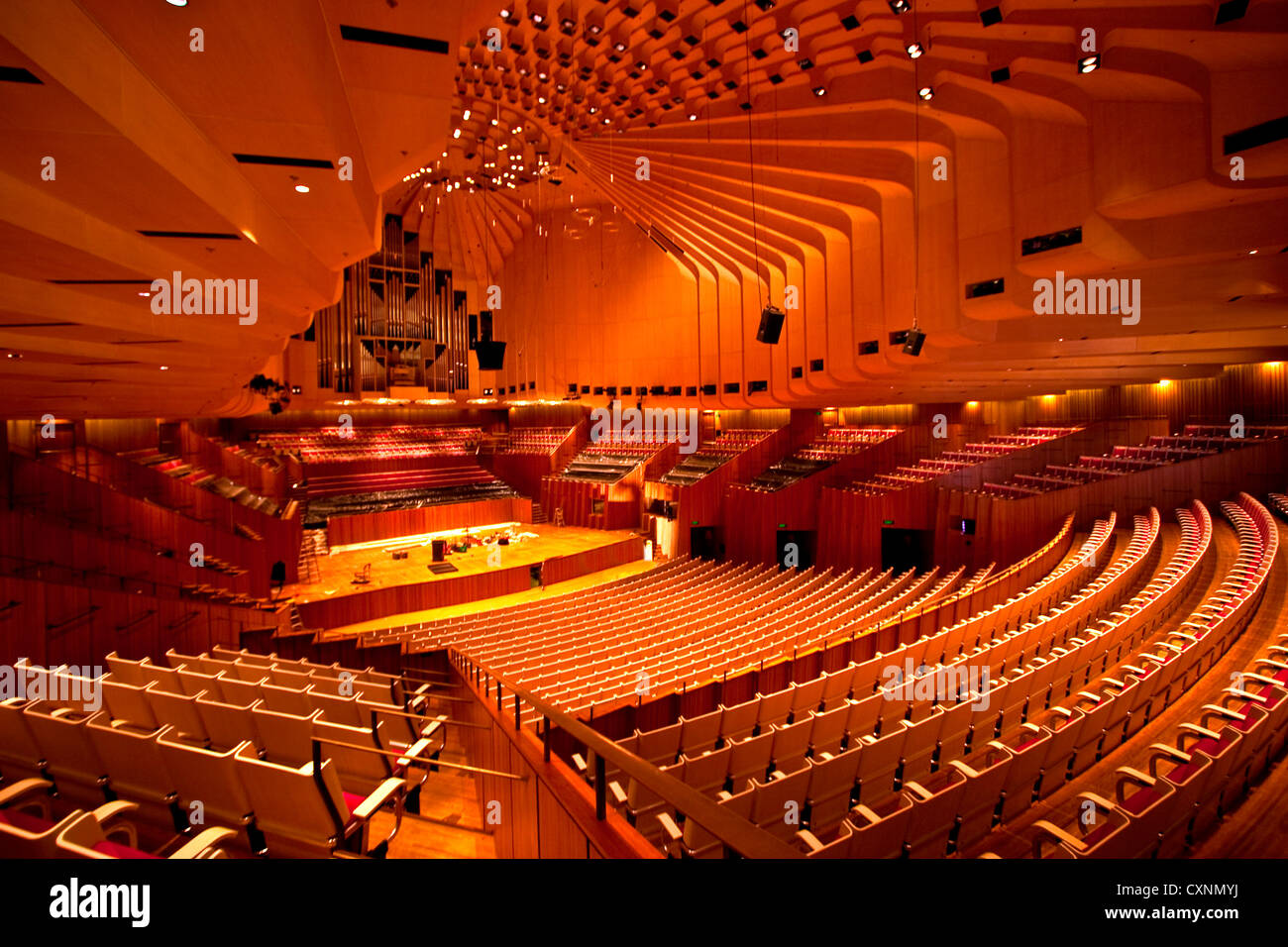 Sydney, New South Wales, Australien, Innenansicht des Sydney Opera House Stockfoto