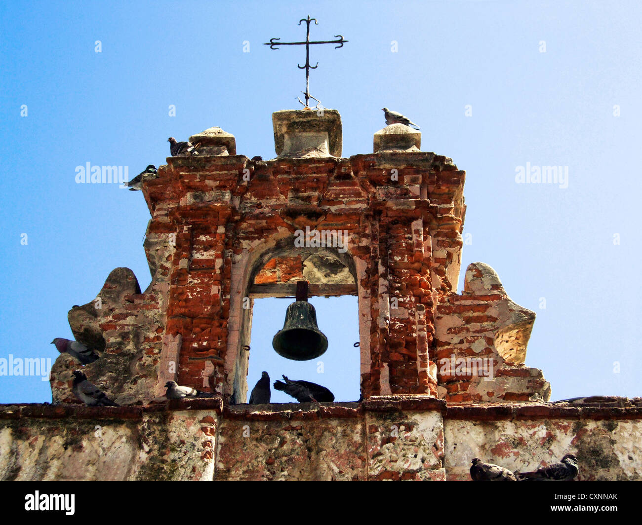 Old San Juan, Puerto Rico Capilla del Cristo, vor den Toren der Parque de Las Palomas Stockfoto