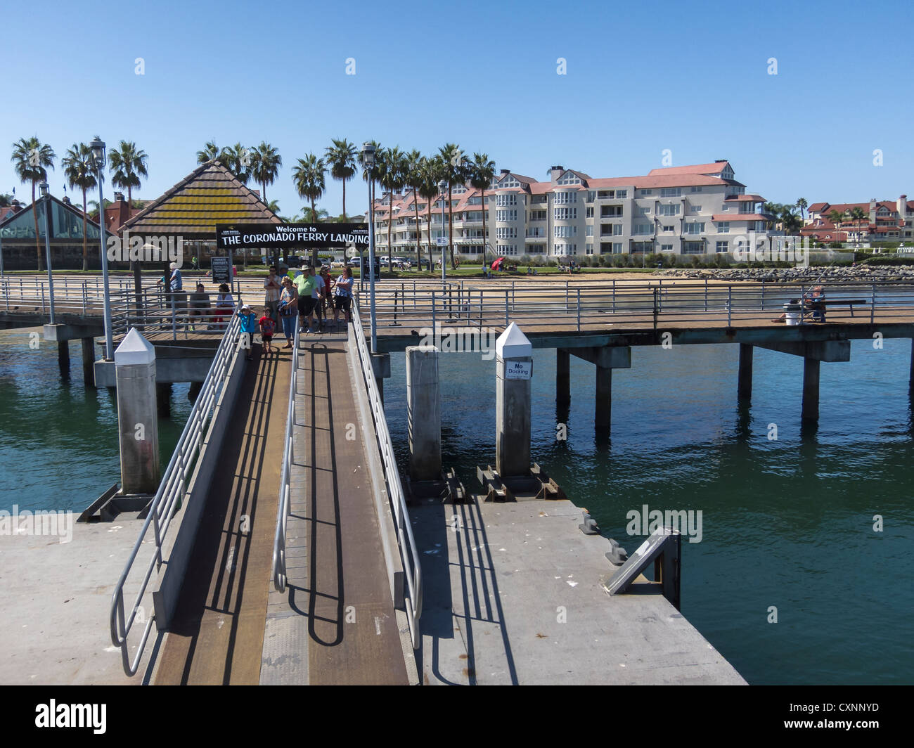 Coronado Island Ferry Pier, San Diego CA Stockfoto