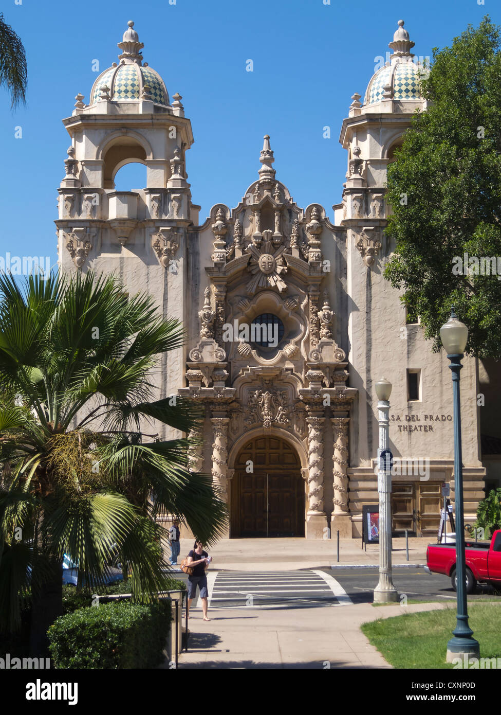Casa del Prado, Balboa Park, San Diego Kalifornien Stockfoto