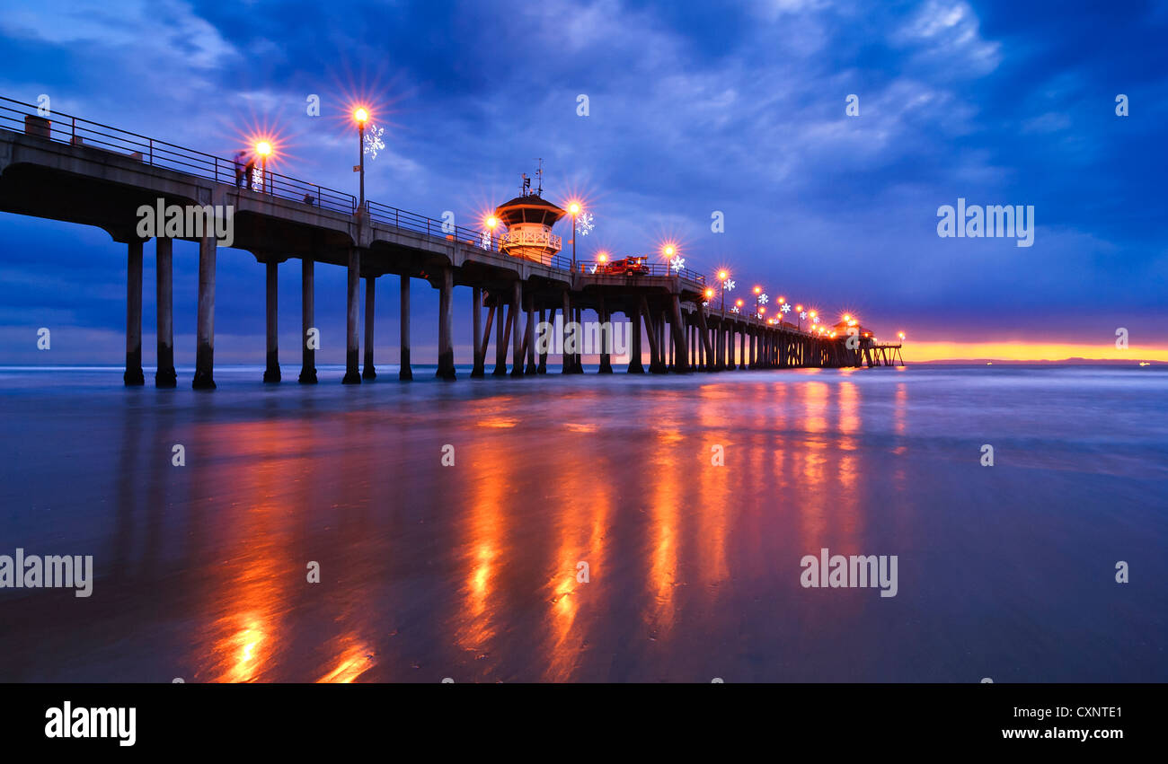 Huntington Beach Pier, Kalifornien, USA Stockfoto