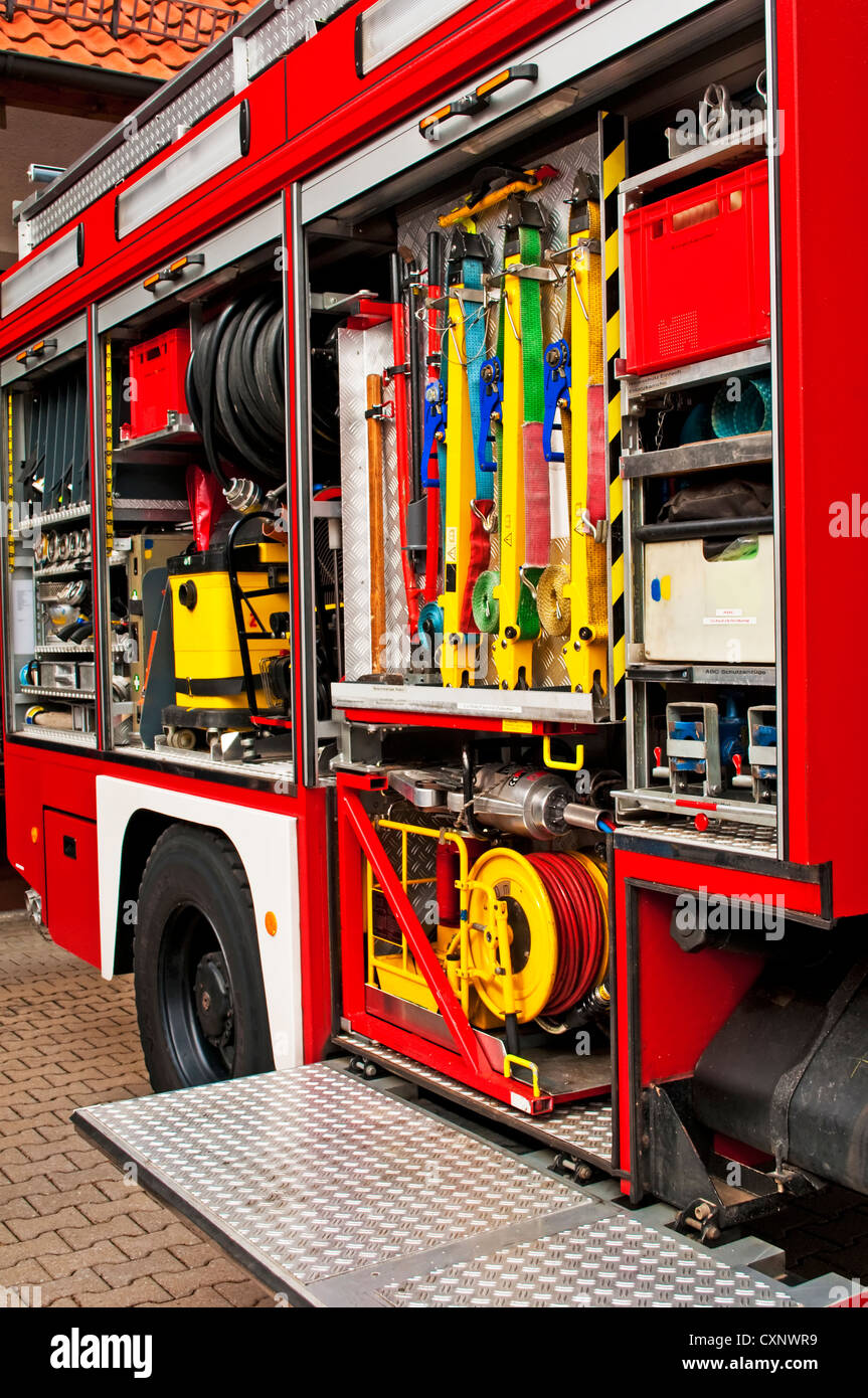 Deutsche Feuerwehr Stockfoto