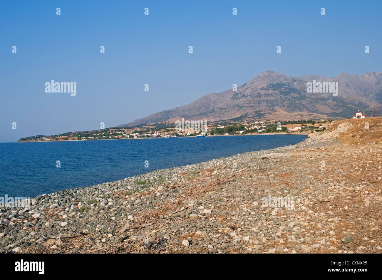 die Küste der Insel Samothraki, Griechenland Stockfoto