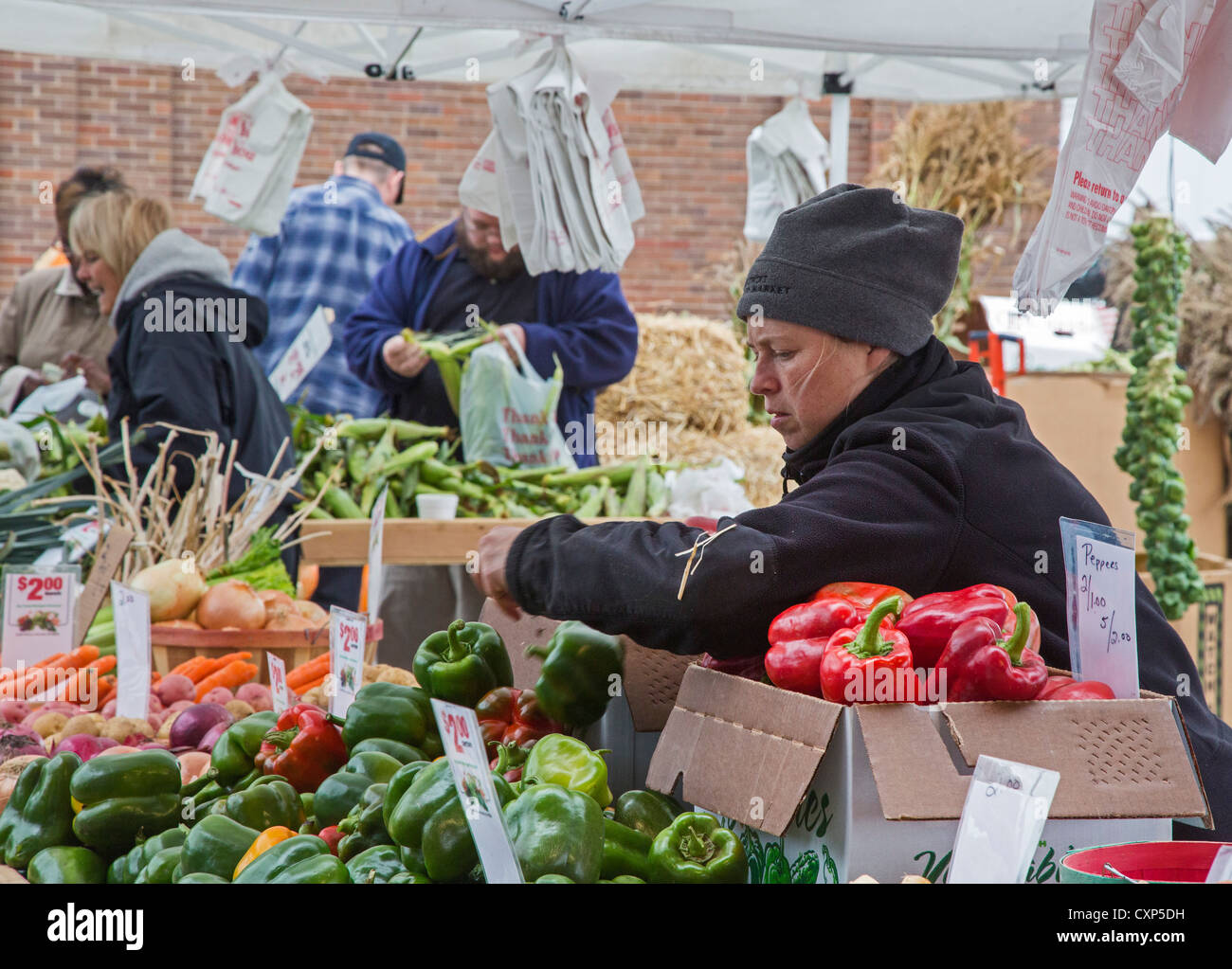 Detroit, Michigan - östlichen Markt einen großen Bauernmarkt nahe der Innenstadt von Detroit. Stockfoto