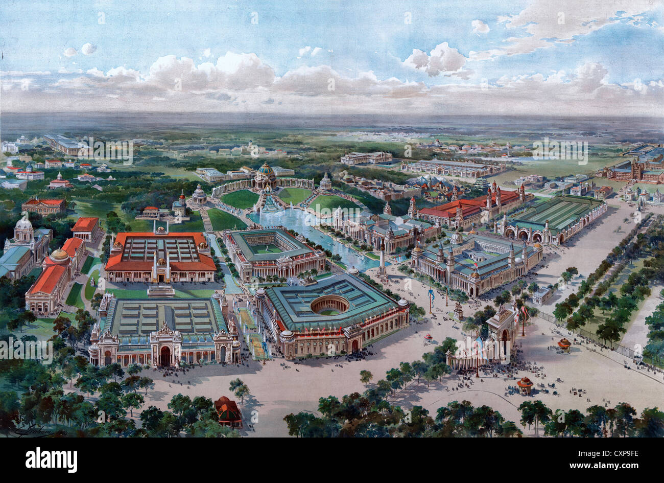 Weltausstellung, St. Louis, Missouri, 1904 Stockfoto