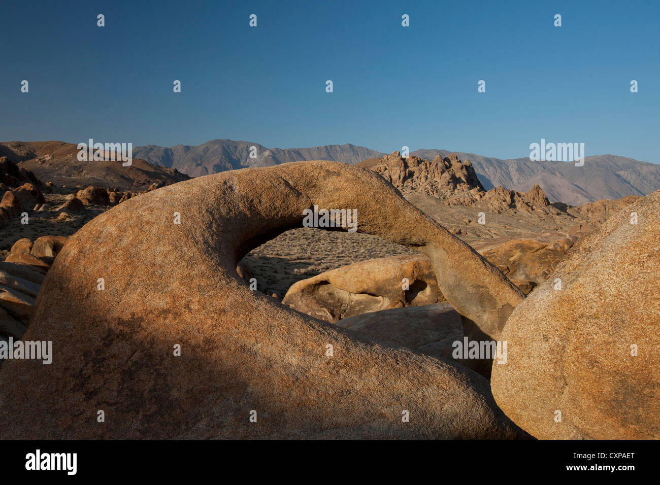 Alabama Hills Bogen-, Lone Pine, Kalifornien, Vereinigte Staaten von Amerika Stockfoto