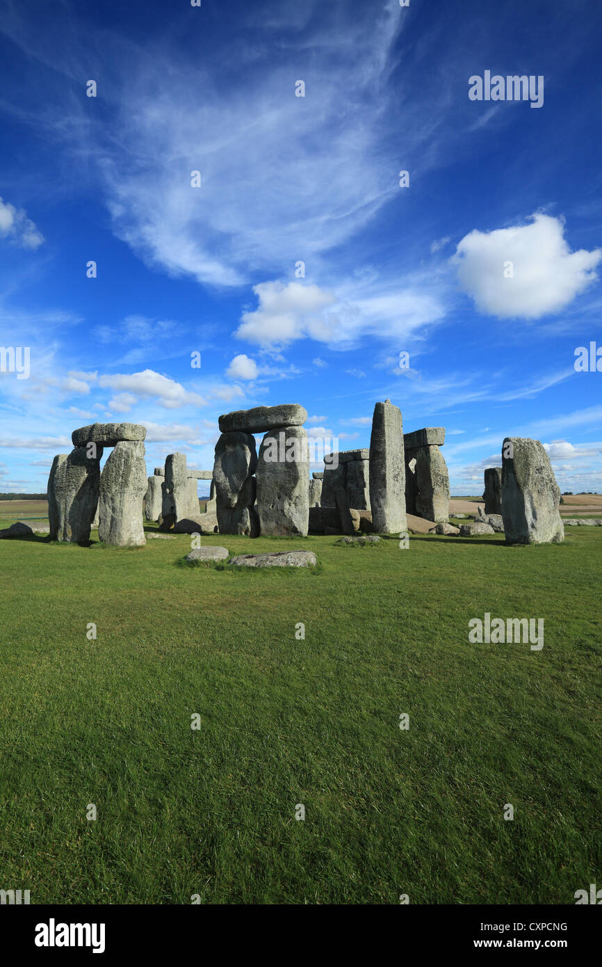 Stonehenge prähistorische Monument in Wiltshire, England. Stockfoto