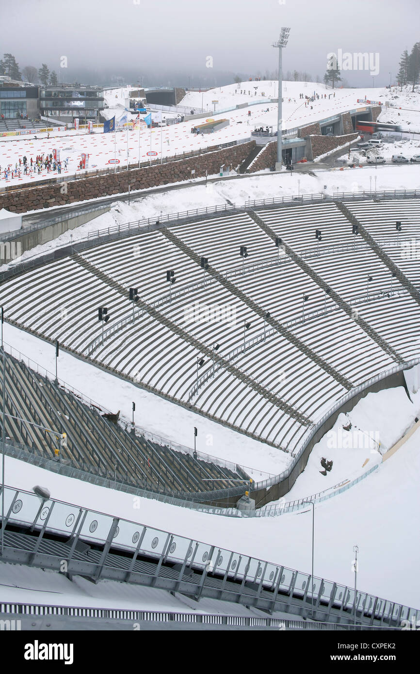 Holmenkollen-Sprungschanze Holmenkollen, Norwegen. Architekt: JDS Architects, 2011. Stockfoto