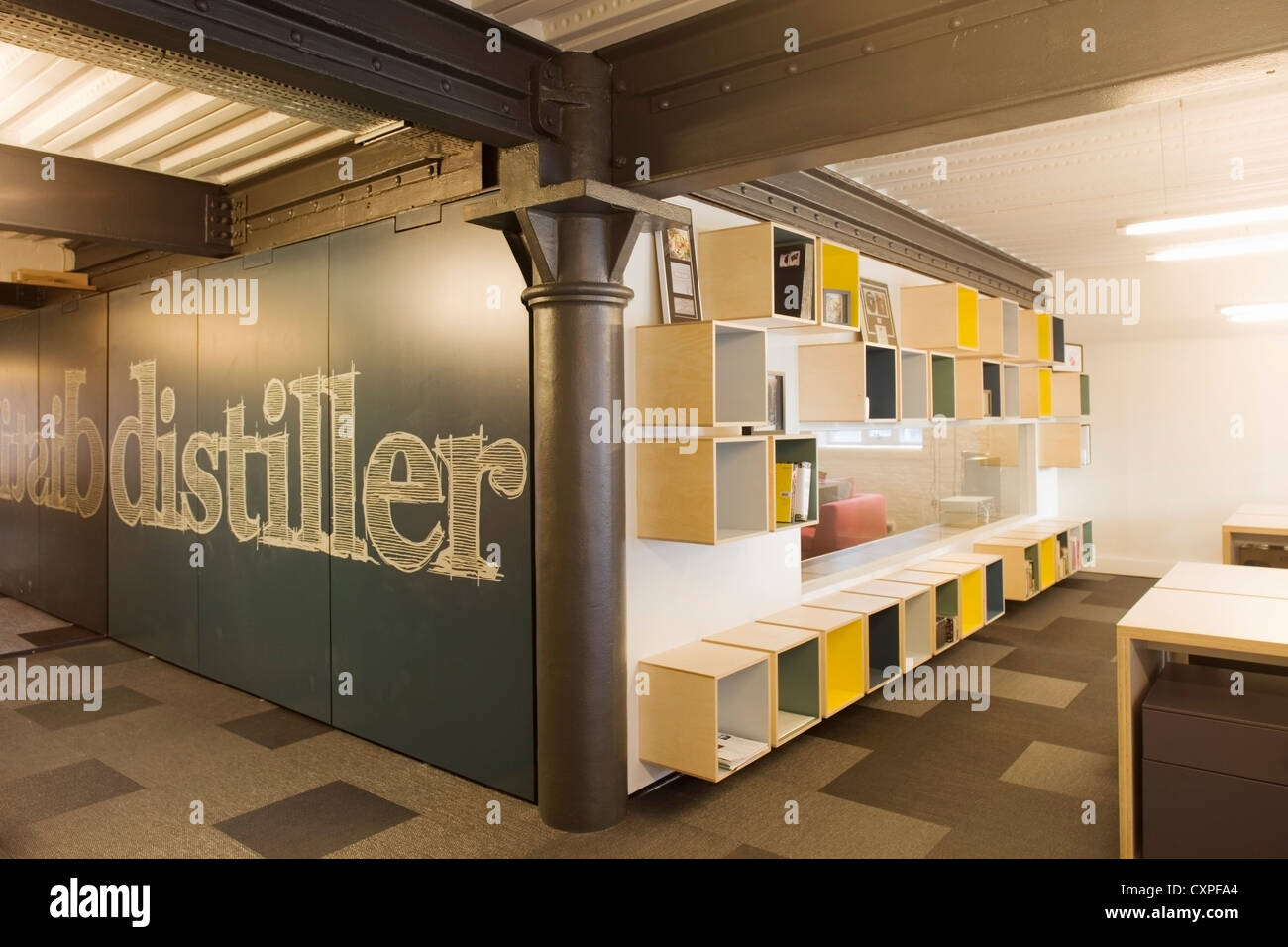 Distiller Records Office, London, Vereinigtes Königreich. Architekt: Milford / Martin Llp, 2012. Stockfoto