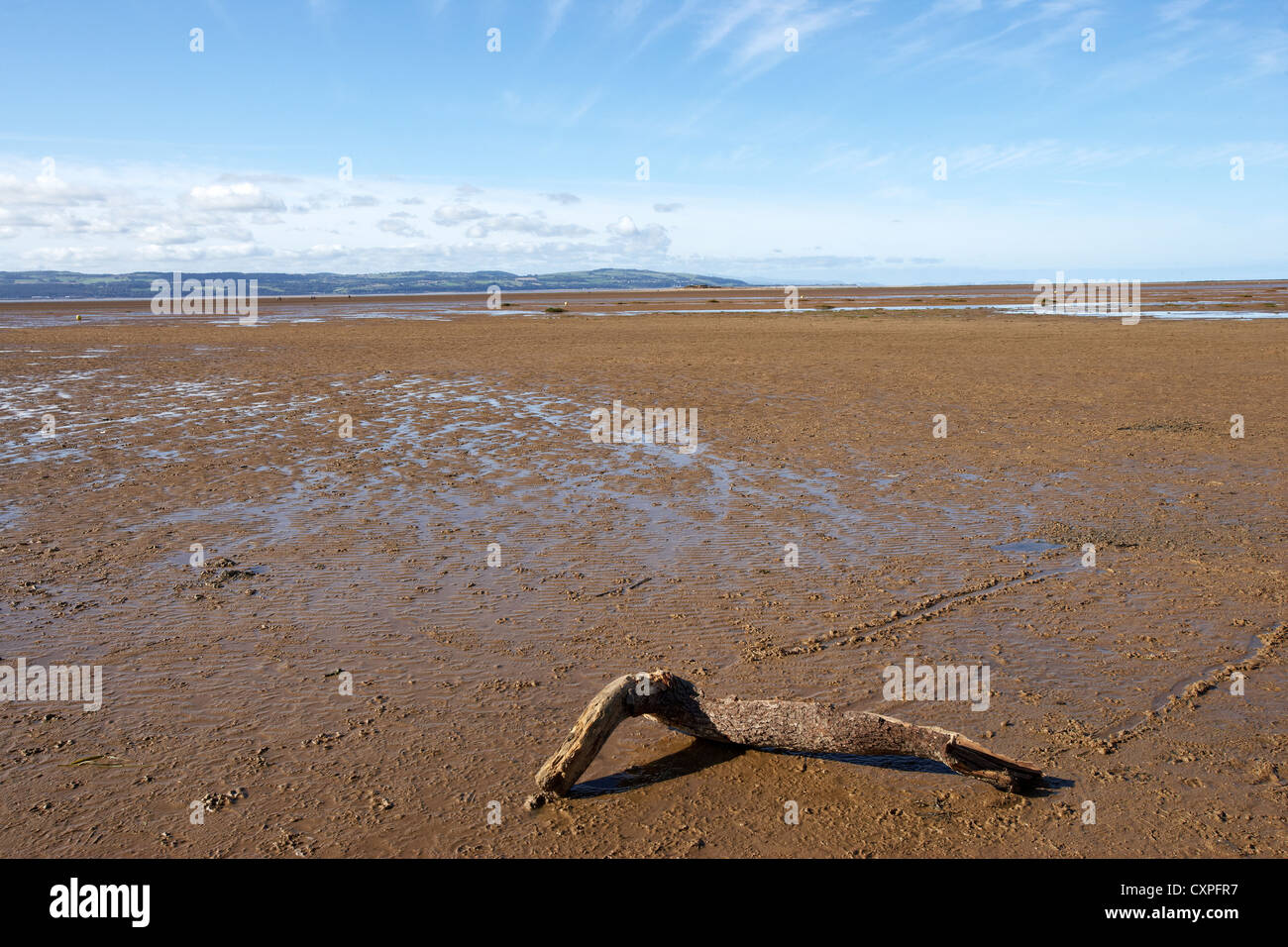 West Kirby Strand an der Mündung des Flusses Dee Wirral UK Stockfoto