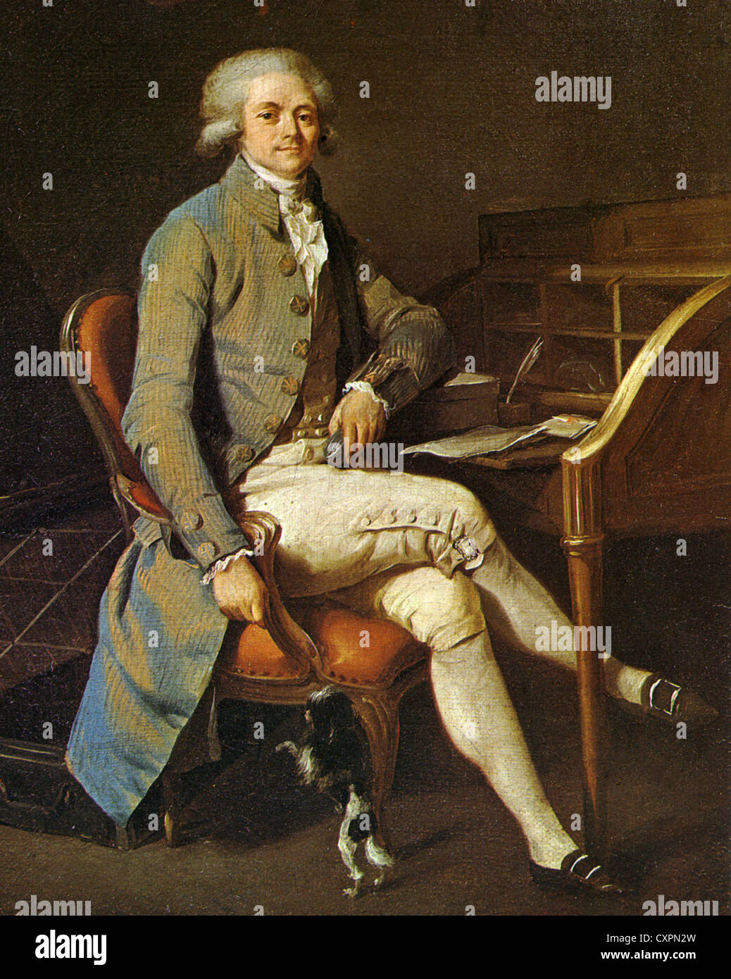 MAXIMILIEN de ROBESPIERRE (1758-1794), französischer Politiker über 1790 Stockfoto