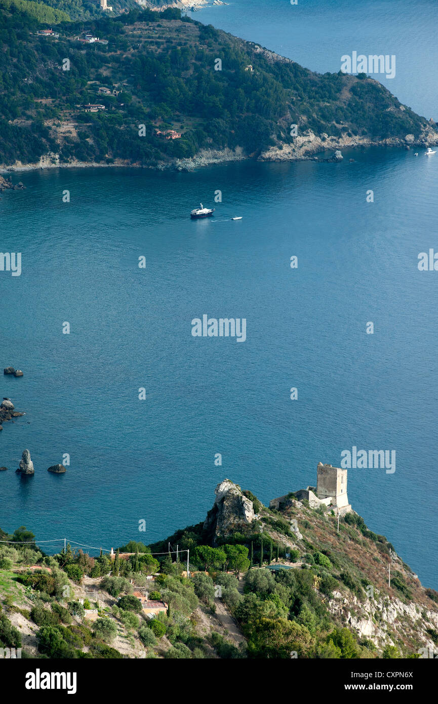 Südliche Küste von Monte Argentario, Grosseto, Toskana, Italien Stockfoto