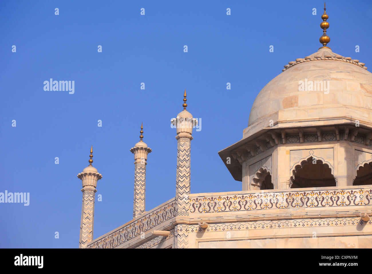 Detail des Taj Mahal, Agra, Indien Stockfoto