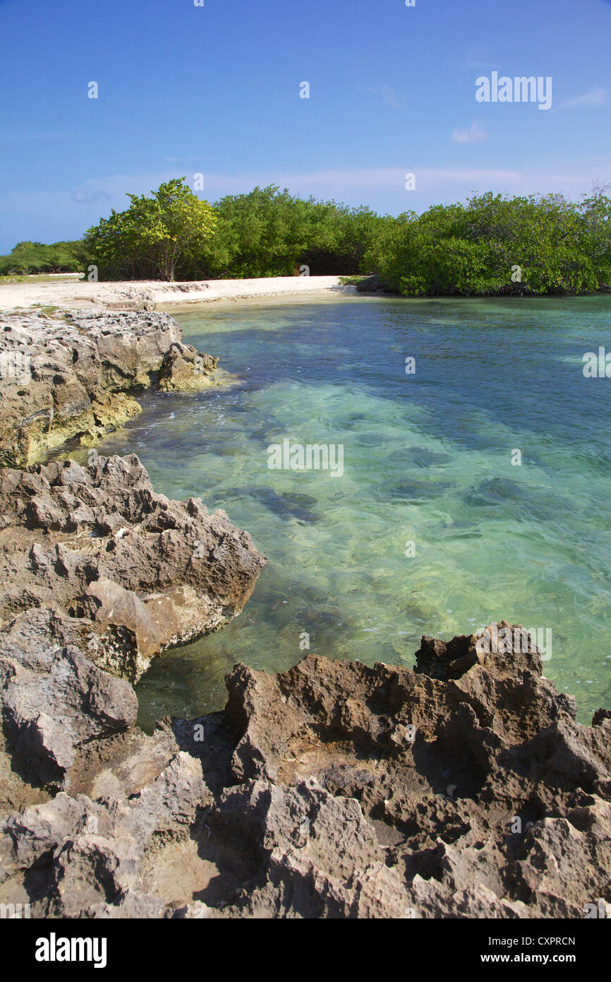 Private Bucht von Aruba Stockfoto