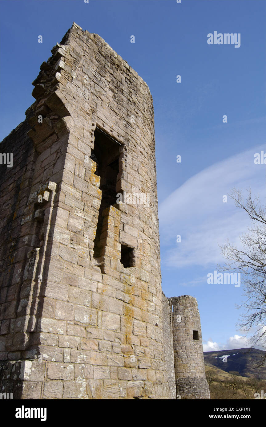 Morton Castle in der Nähe von Thornhill in Süd-West-Schottland Stockfoto