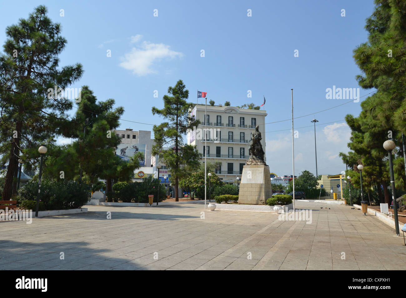 Square Karaiskakis, Piräus, Athen, Attika Region, Griechenland Stockfoto