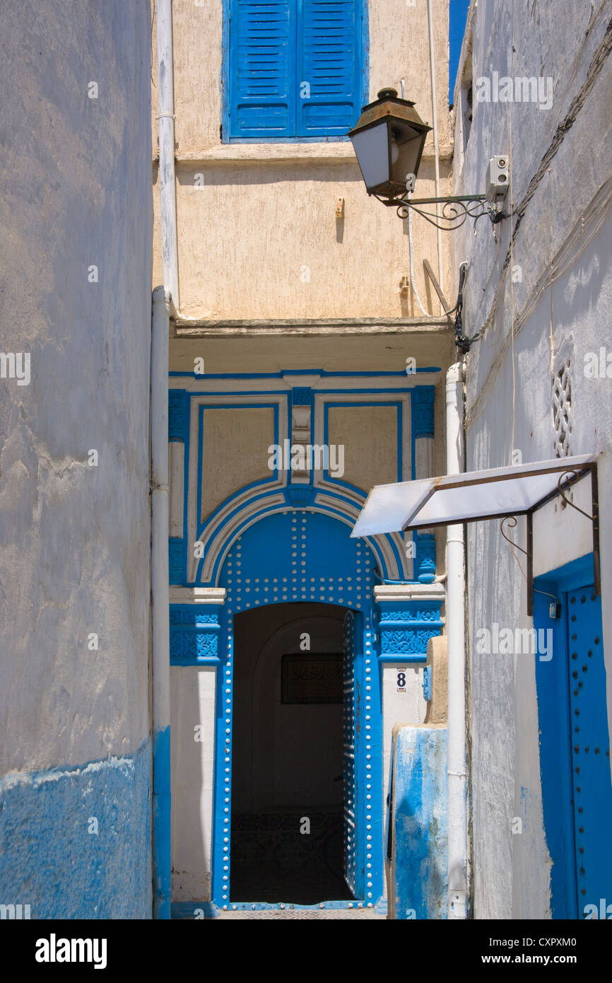 Traditionelles Haus in der alten Medina, Rabat, Marokko Stockfoto