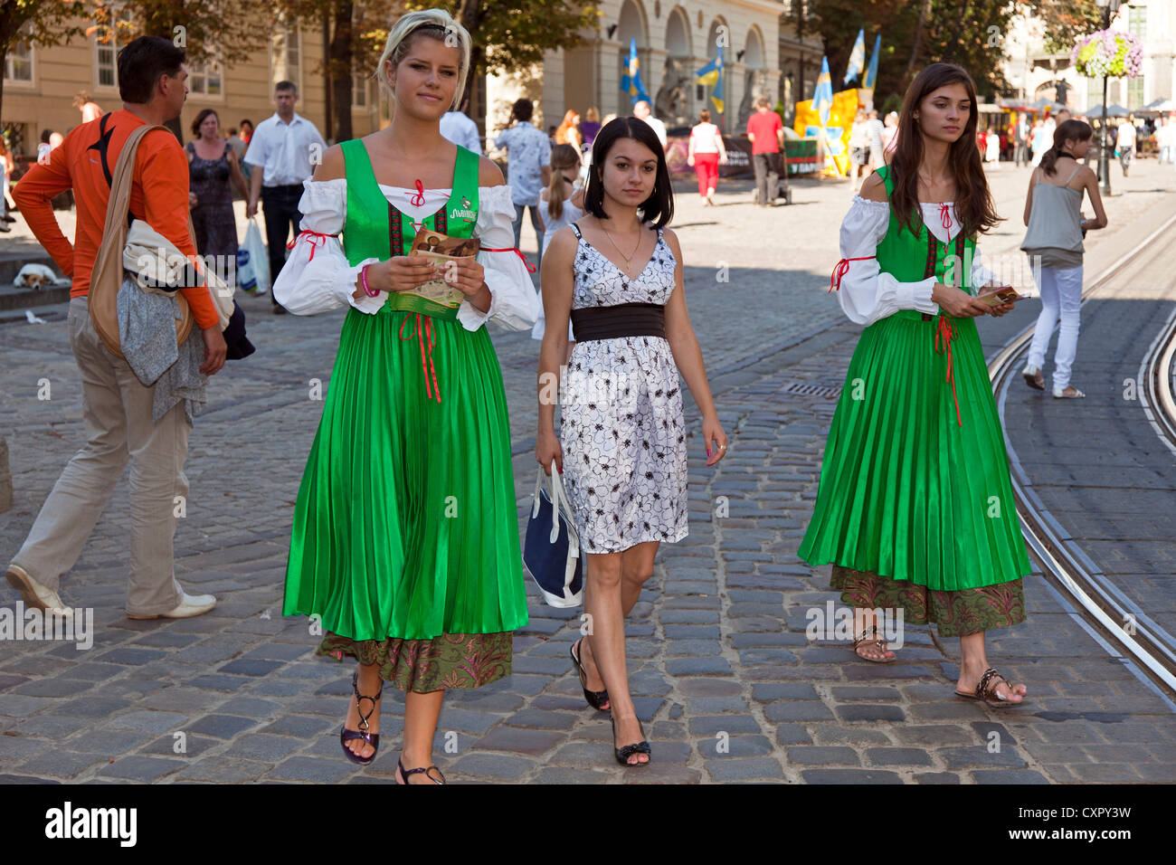 Tracht, L'viv Altstadt, Ukraine Stockfoto