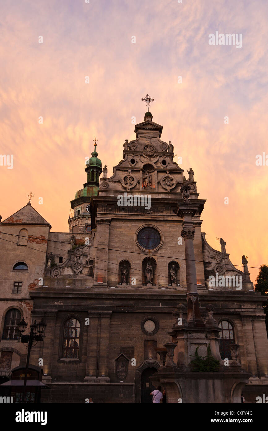 Kirche St. Andreas, Lviv, Ukraine Stockfoto
