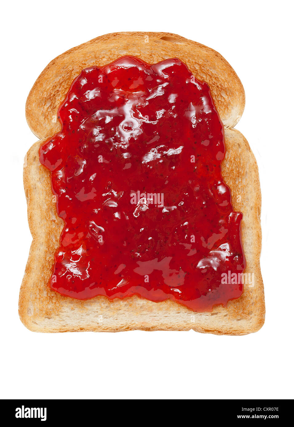 Marmelade auf toast Stockfoto