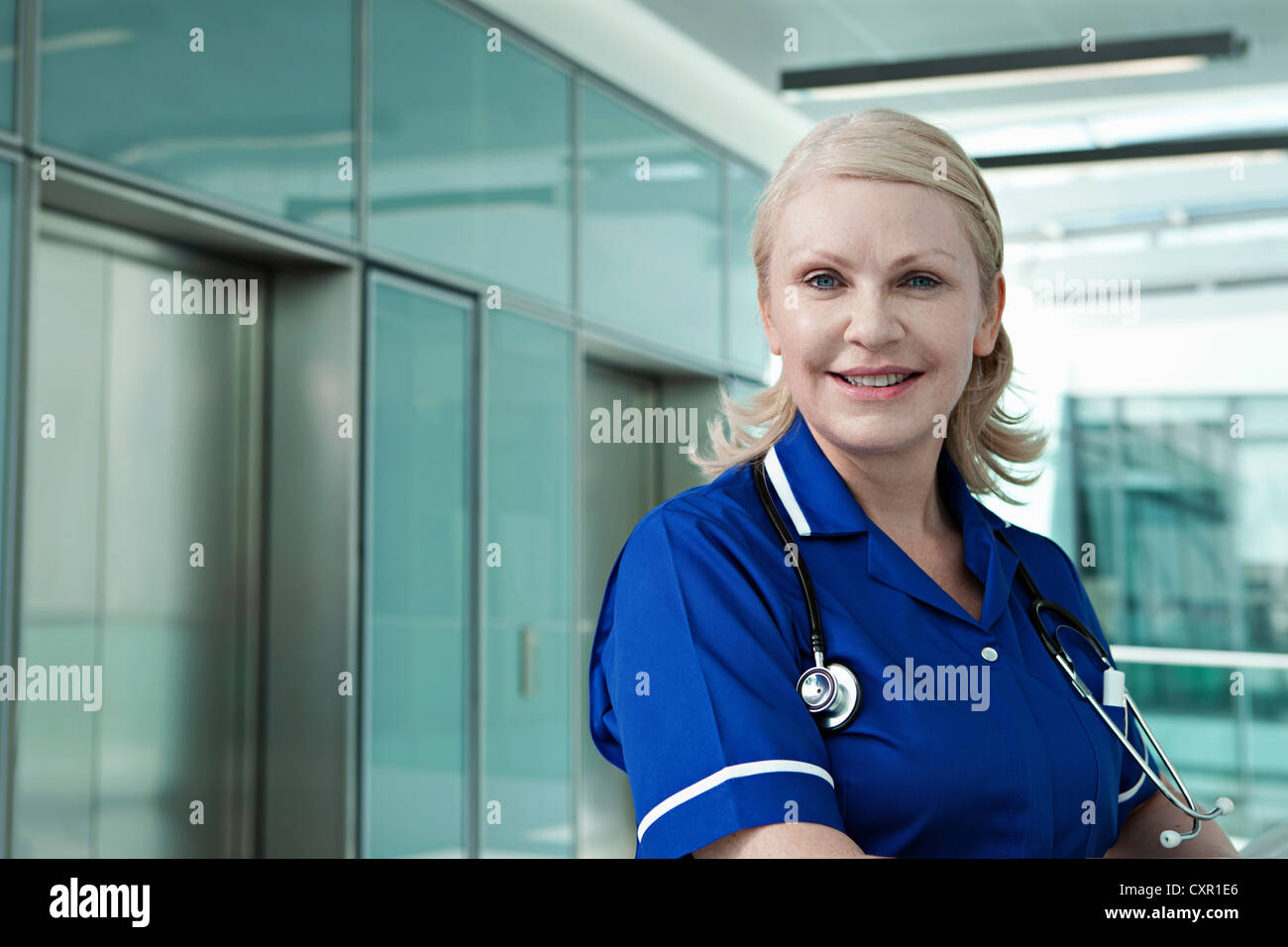 Porträt von Krankenschwester Stockfoto