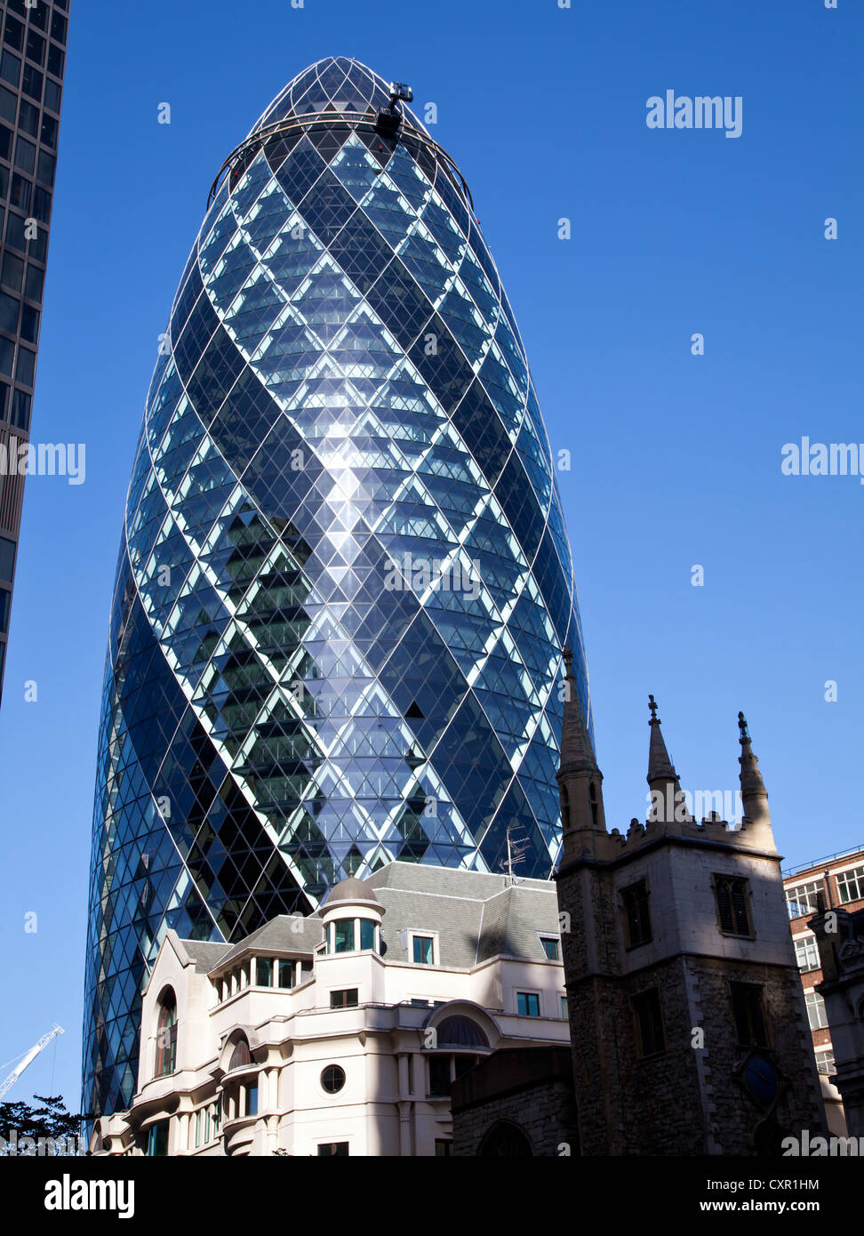 30 St Mary Axe, Gherkin, London Stockfoto