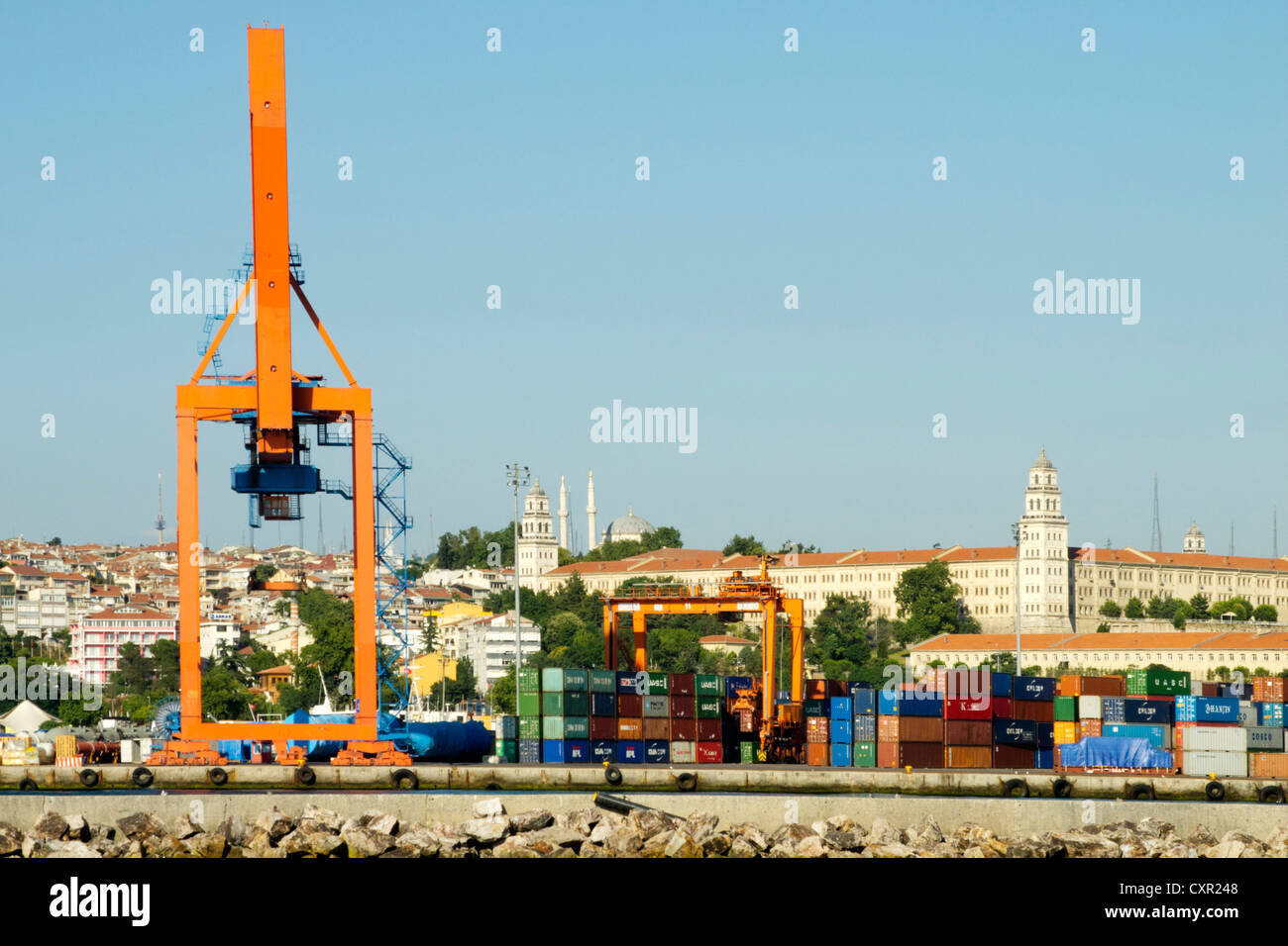 Ägypten, Istanbul, Üsküdar, Industrie-Hafen Stockfoto