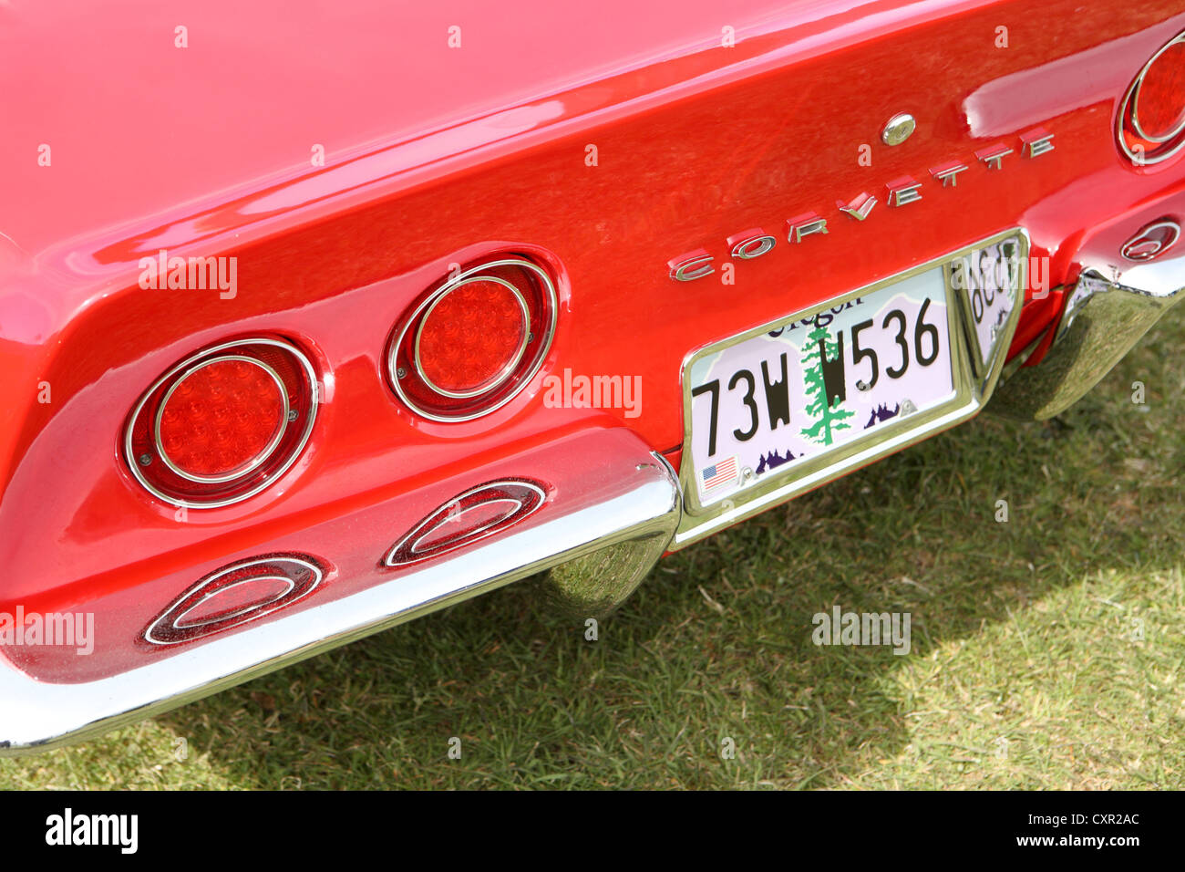 Roten Corvette Stingray Stockfoto