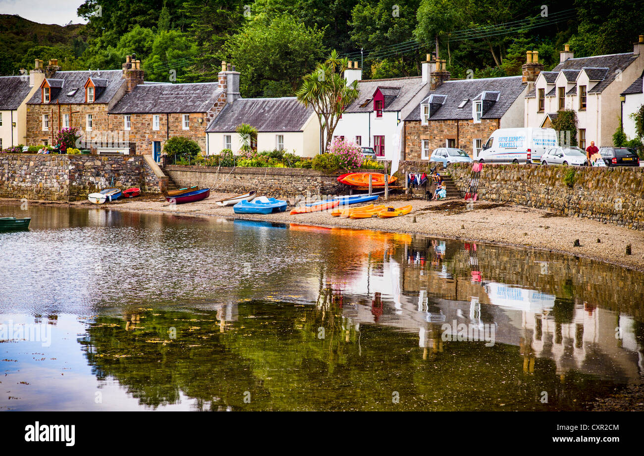Plockton Dorf am Loch Carron im schottischen Hochland UK EU Stockfoto