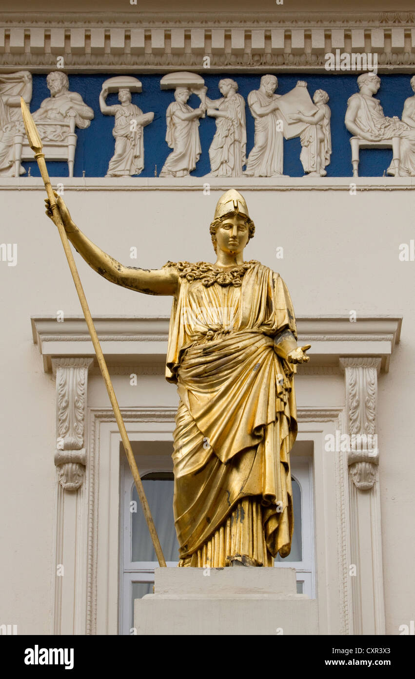 Atheneum Club London Statue der Pallas Athene Stockfoto