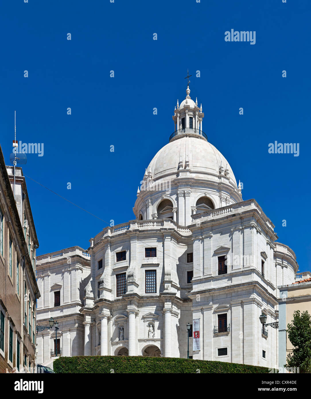 Kirche Santa Engrácia, besser bekannt als nationale Pantheon (Panteão Nacional). Lissabon, Portugal. barocke Architektur des 17. Jahrhunderts Stockfoto