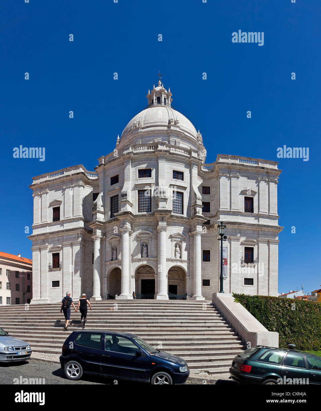 Kirche Santa Engrácia, besser bekannt als nationale Pantheon (Panteão Nacional). Lissabon, Portugal. barocke Architektur des 17. Jahrhunderts Stockfoto