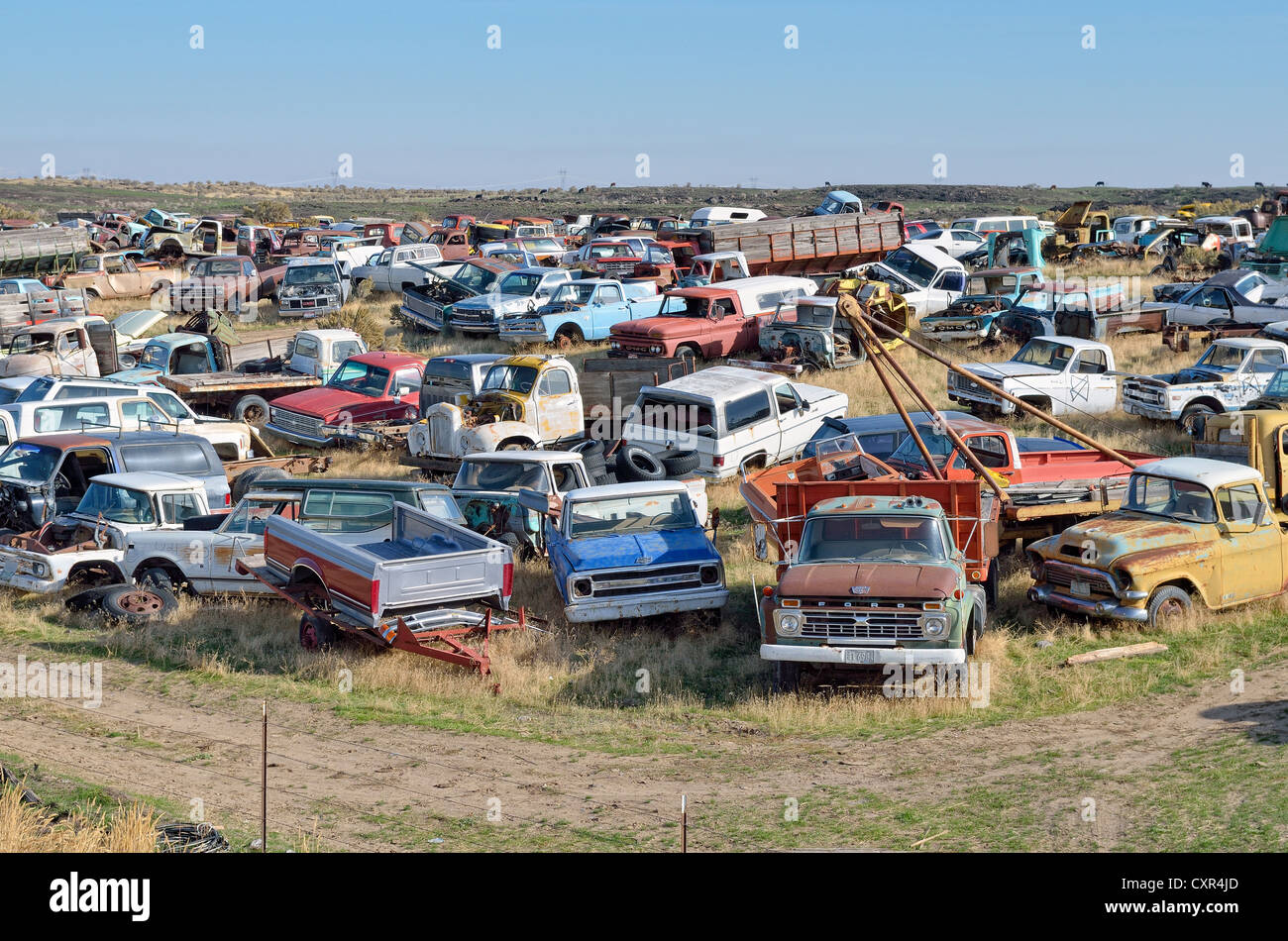 Brecher-Hof, Wendell, Highway 46, Idaho, USA, PublicGround Stockfoto